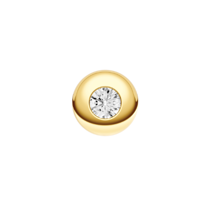 Round bezel stud