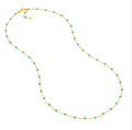 Turquoise Enamel Bead Chain