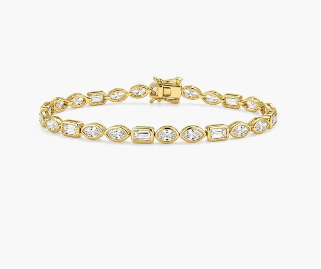 Mixed Shape Tennis Bracelet