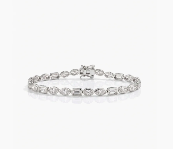 Mixed Shape Tennis Bracelet