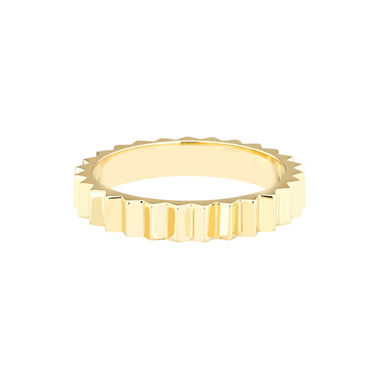 Fluted Gold Band