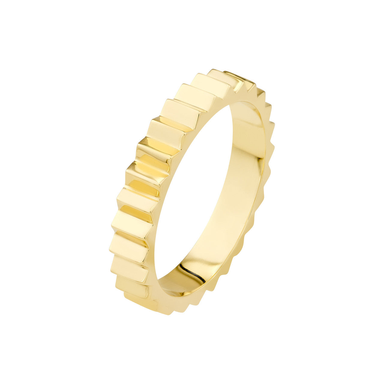 Fluted Gold Band