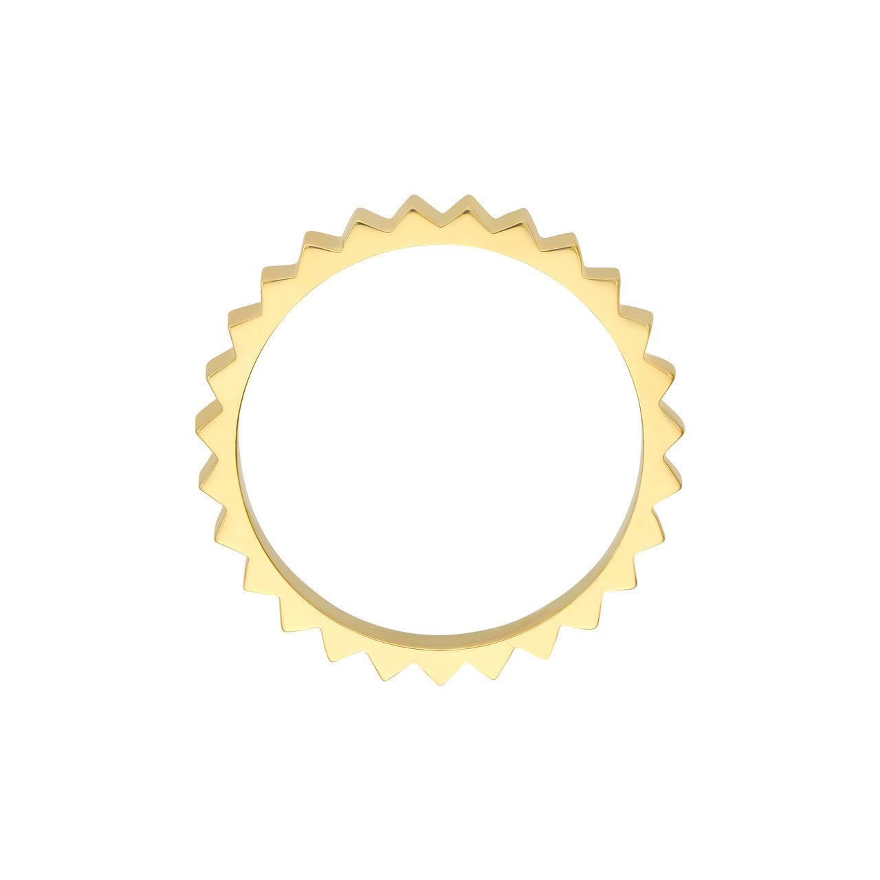 Fluted Gold Band