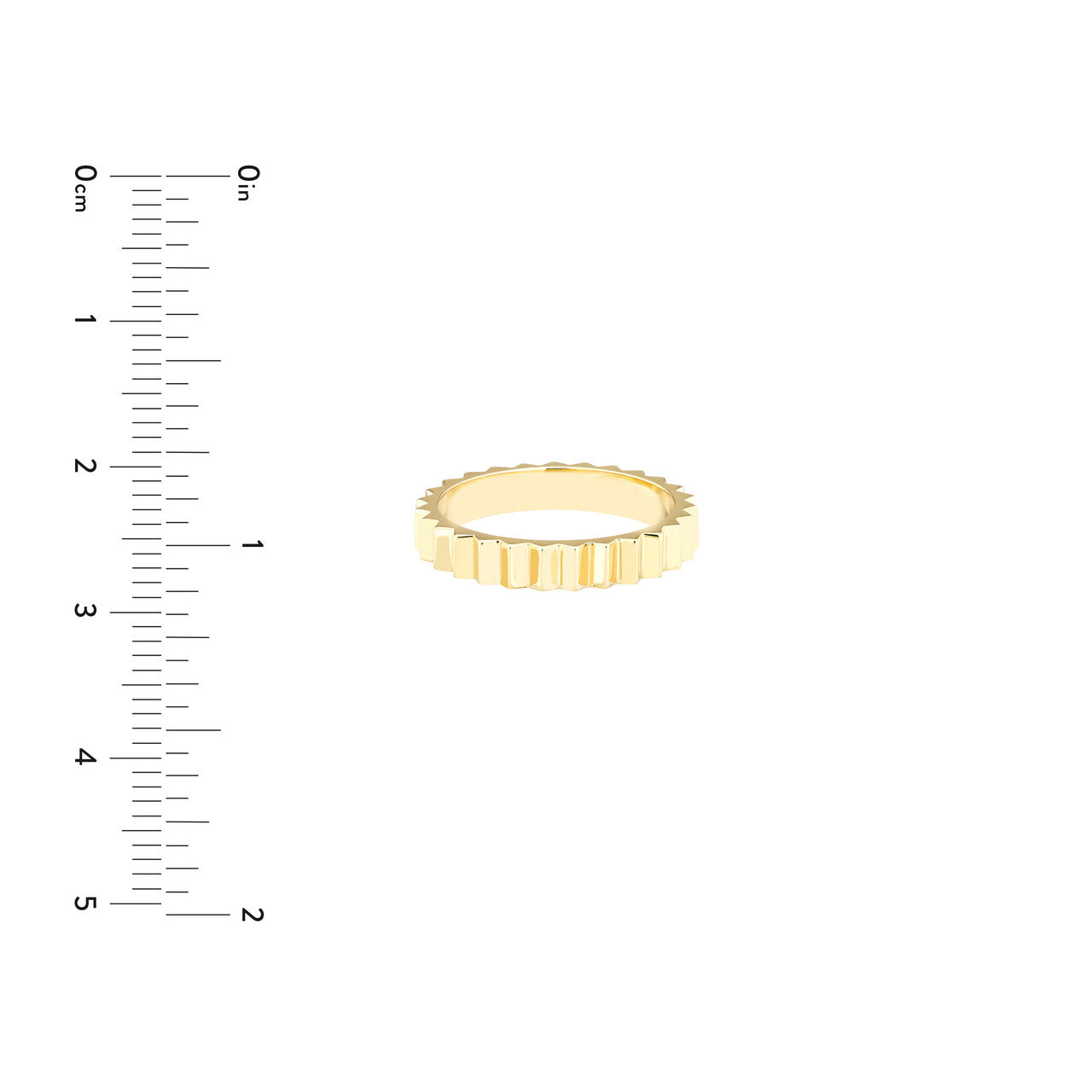 Fluted Gold Band