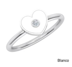 Enamel Heart Ring