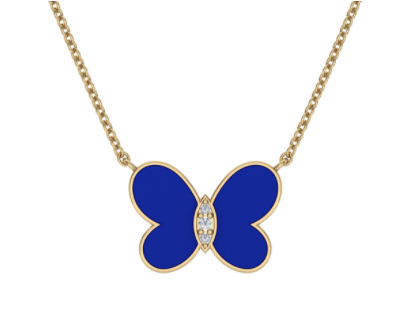 Enamel Butterfly Necklace