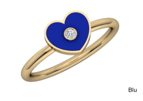 Enamel Heart Ring