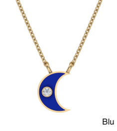 Enamel Moon Pendant