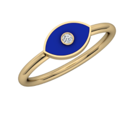 Evil Eye Enamel Ring