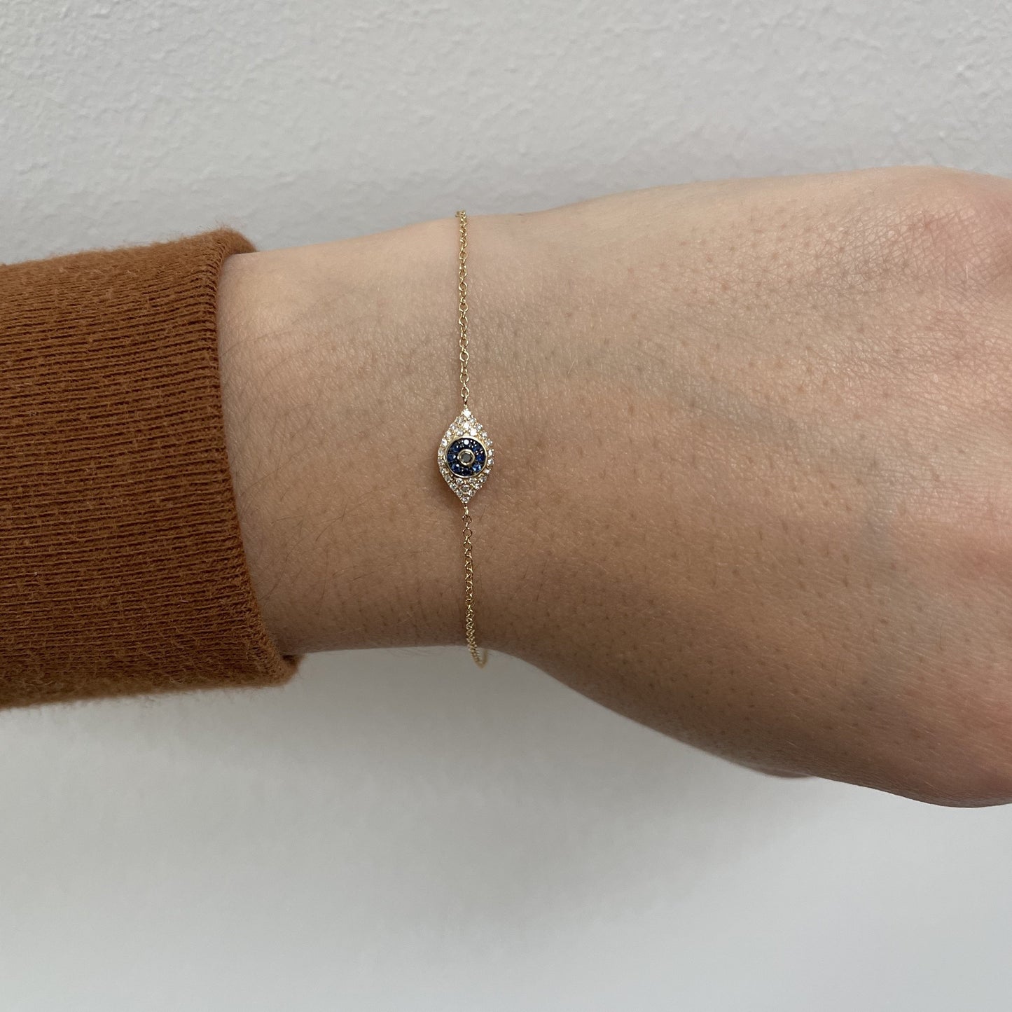 Pave Evil Eye Bracelet