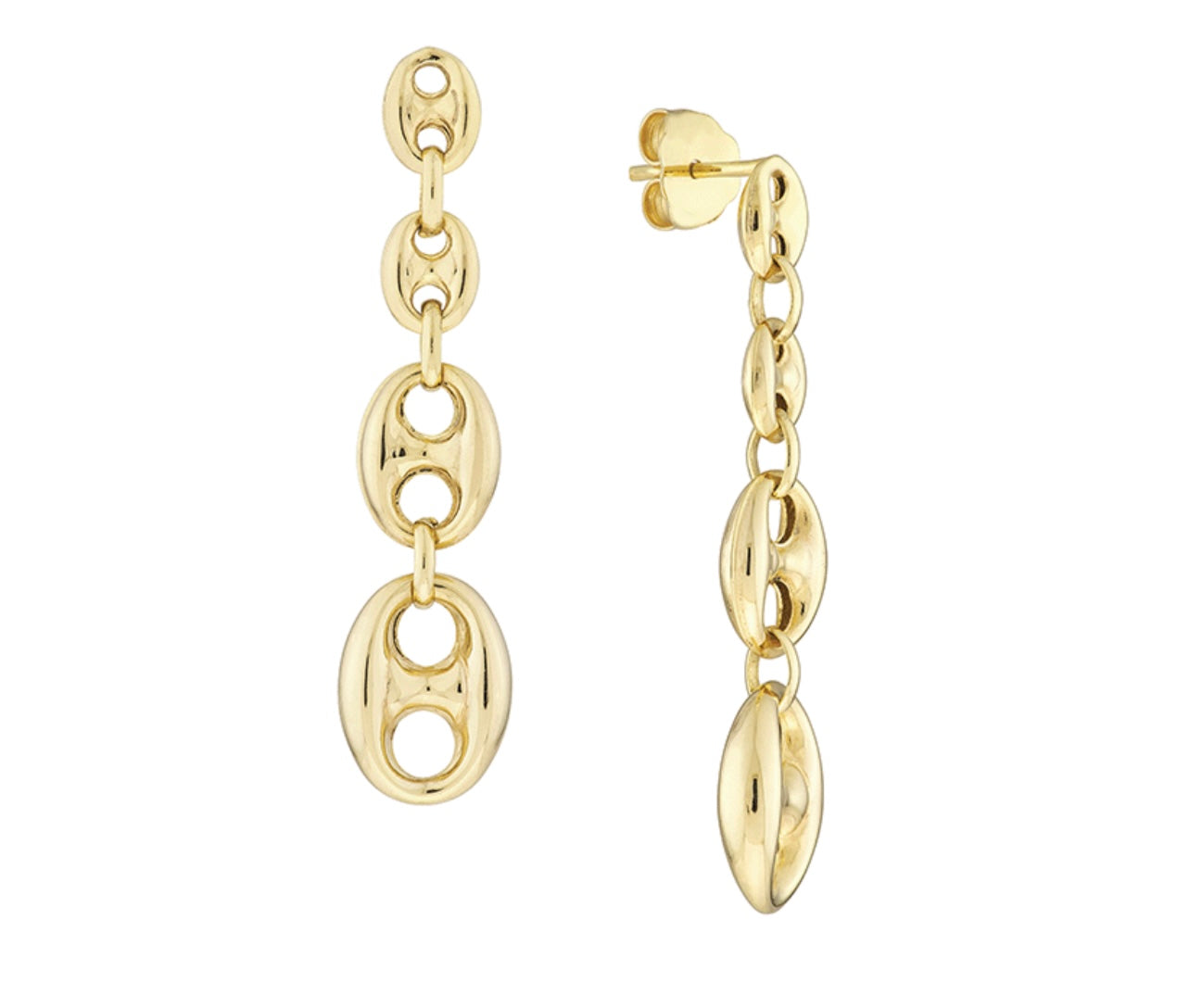 Puffed Mariner Drop Earrings