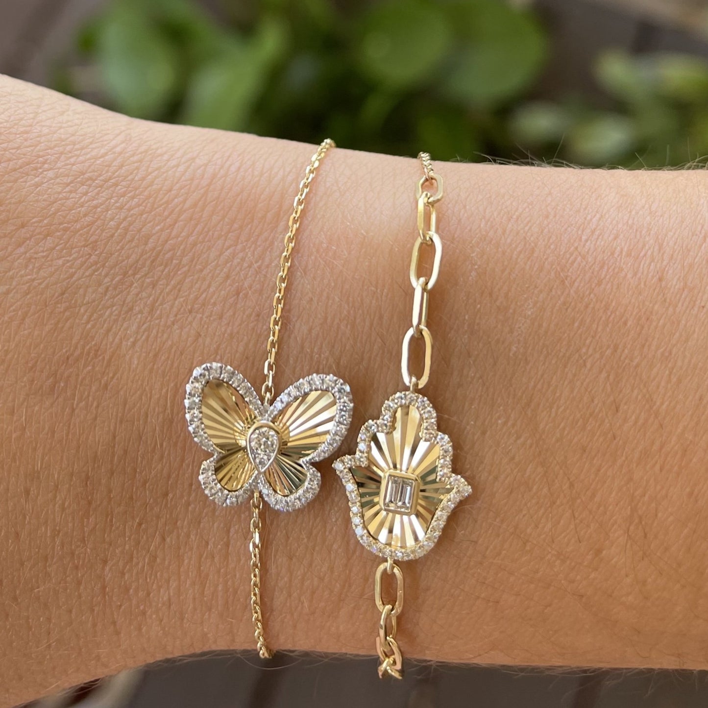 Diamond Butterfly Bracelet