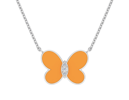 Enamel Butterfly Necklace