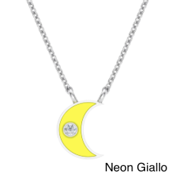 Enamel Moon Pendant