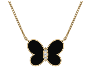 Enamel Butterfly Necklace