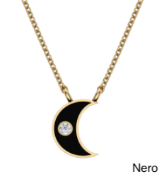 Enamel Moon Pendant