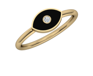 Evil Eye Enamel Ring