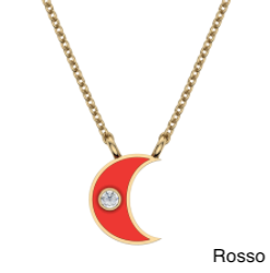 Enamel Moon Pendant