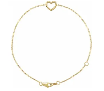 Open Heart Gold Bracelet