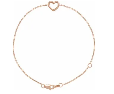 Open Heart Gold Bracelet