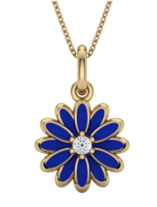 Flower Enamel Pendant