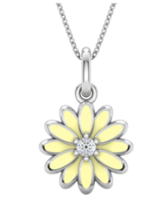 Flower Enamel Pendant