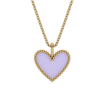 Double-Sided Enamel Heart Pendant