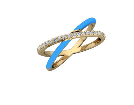 Enamel and Diamond X-Ring