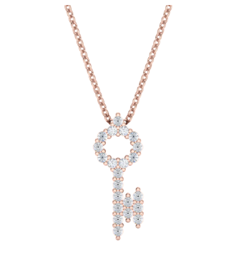 Diamond Key Pendant