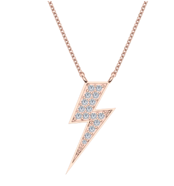 Diamond Lightning Bolt Pendant