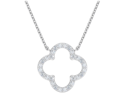 Diamond Clover Pendant