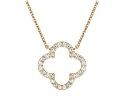 Diamond Clover Pendant