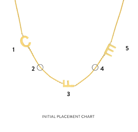 Initial Block Station Necklace