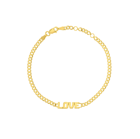 Curb Chain Love Bracelet