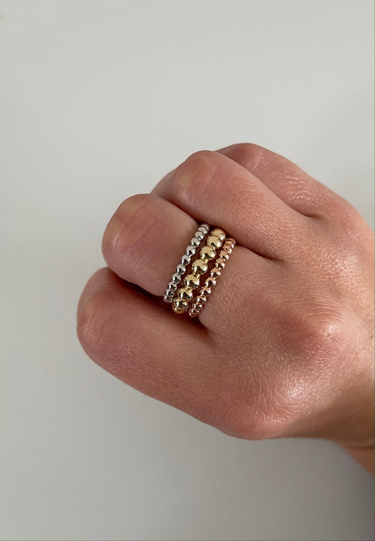 Small Gold Ball Ring